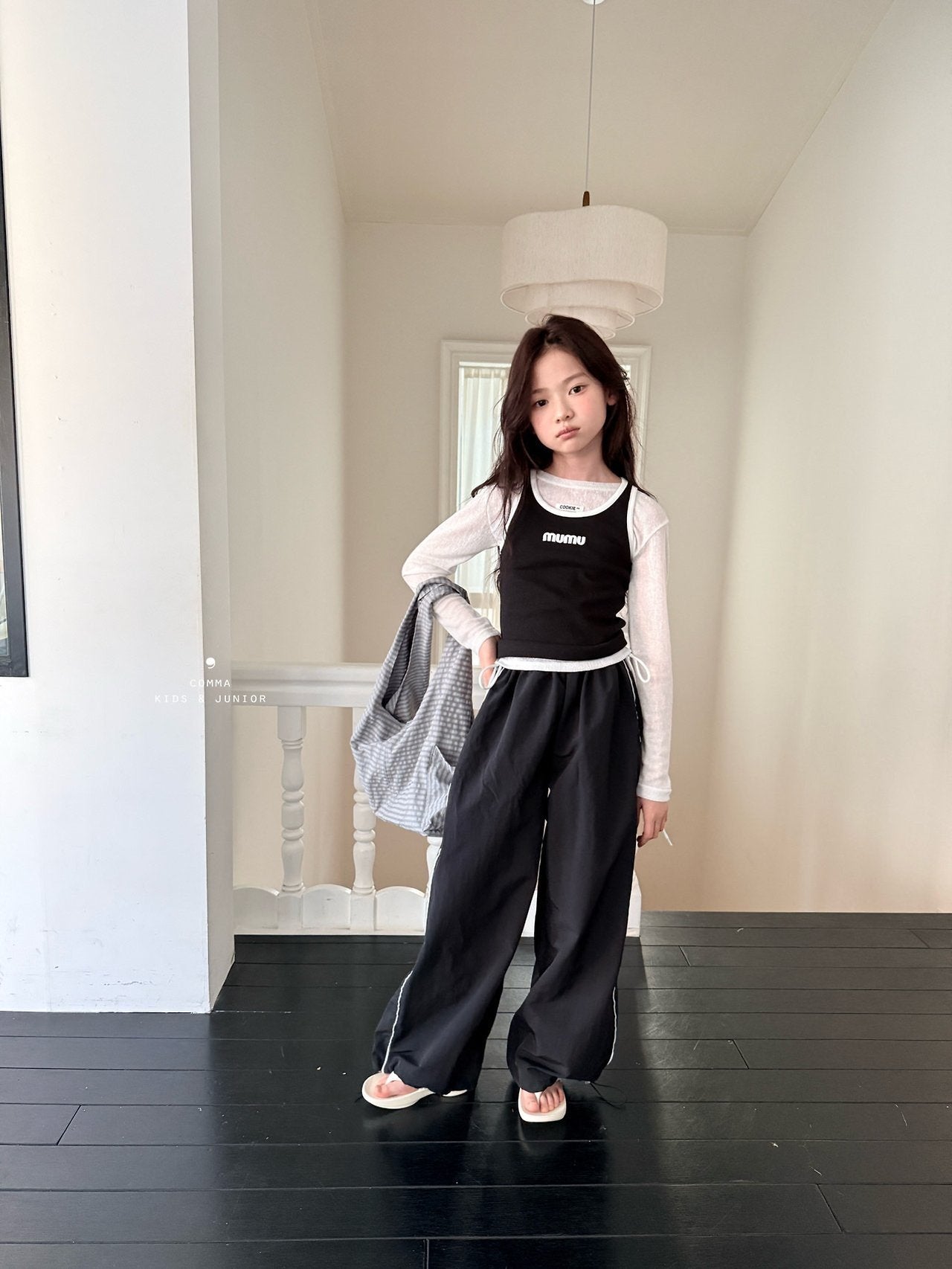 ［comma］See-through label tee