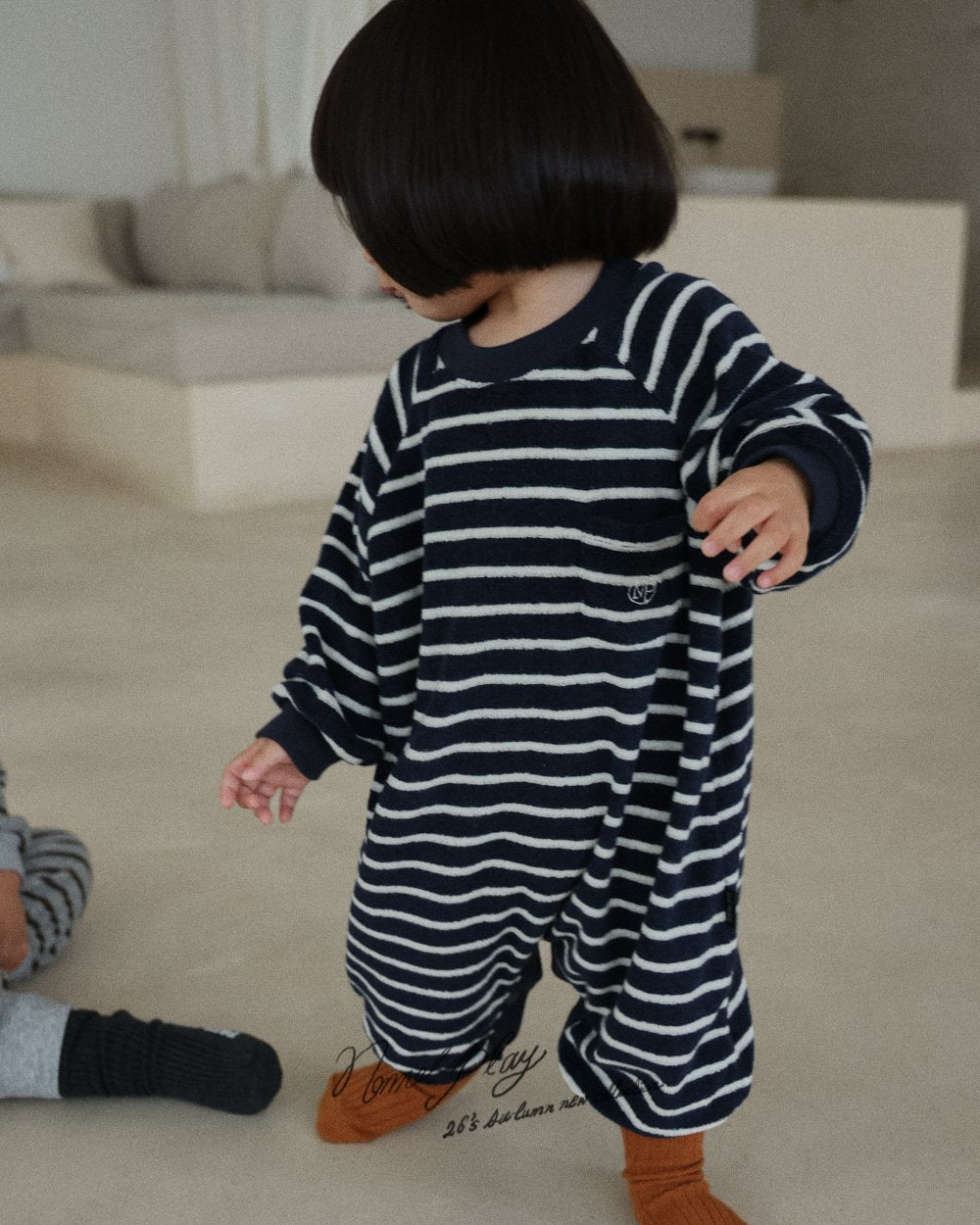 ［normalplay］Melody Stripe Bebe Suit