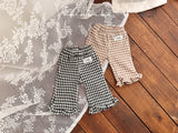 ［valubebe］Check frill flare pants (baby)