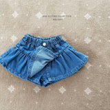 ［Melikey］Idol frill skirt pants