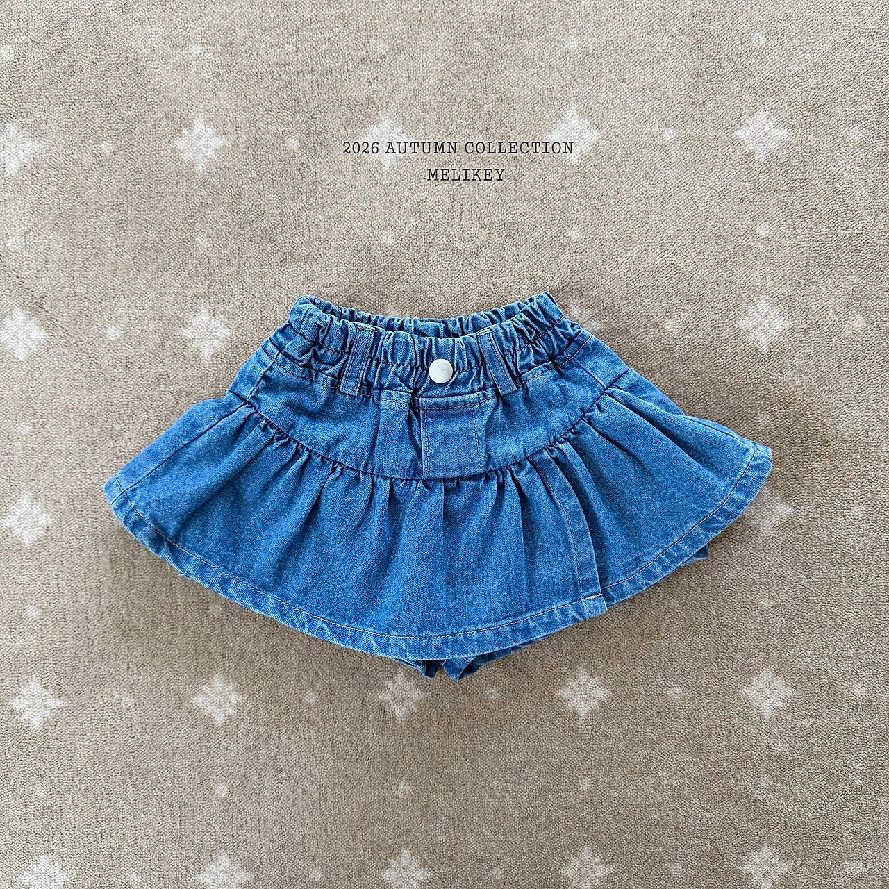 ［Melikey］Idol frill skirt pants