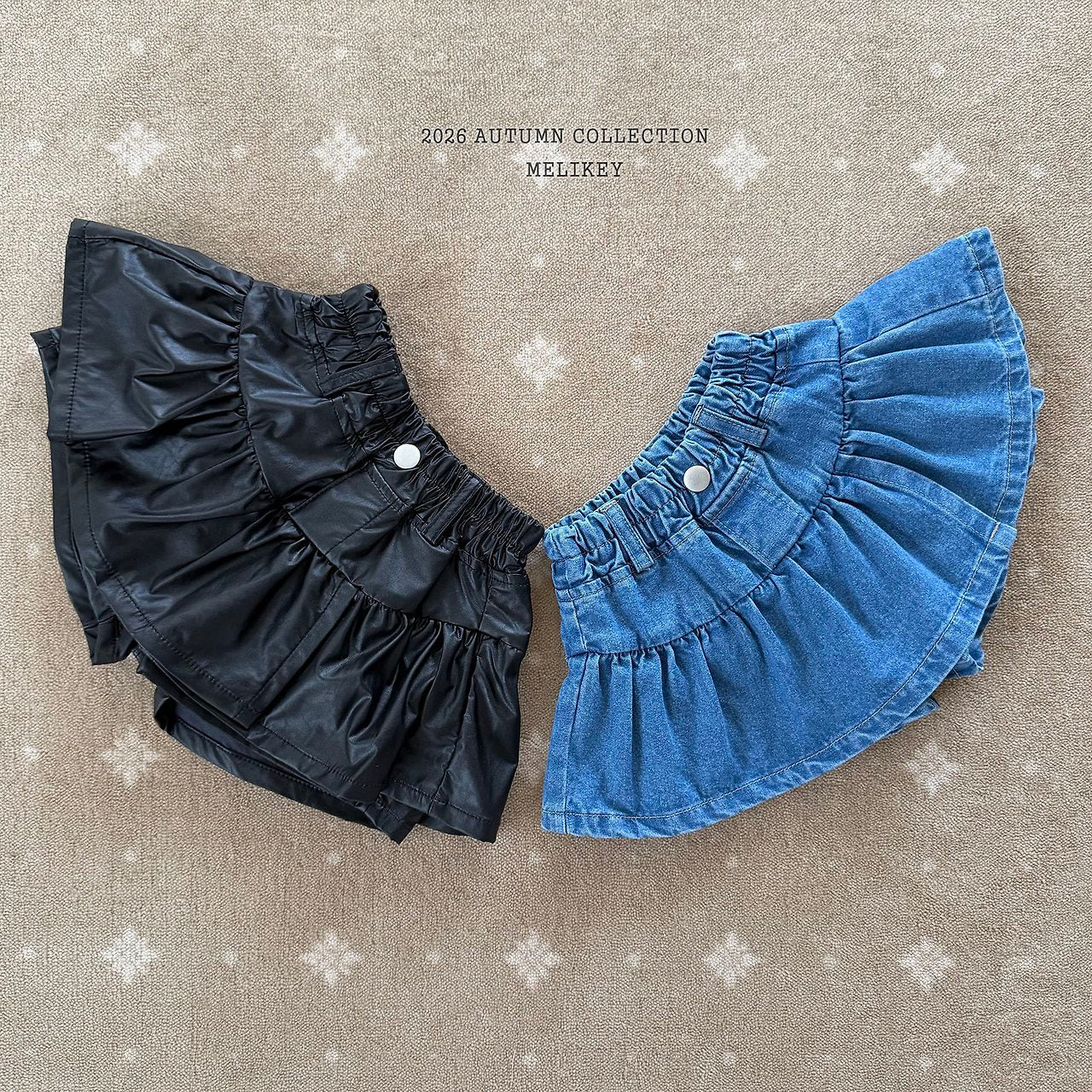 ［Melikey］Idol frill skirt pants