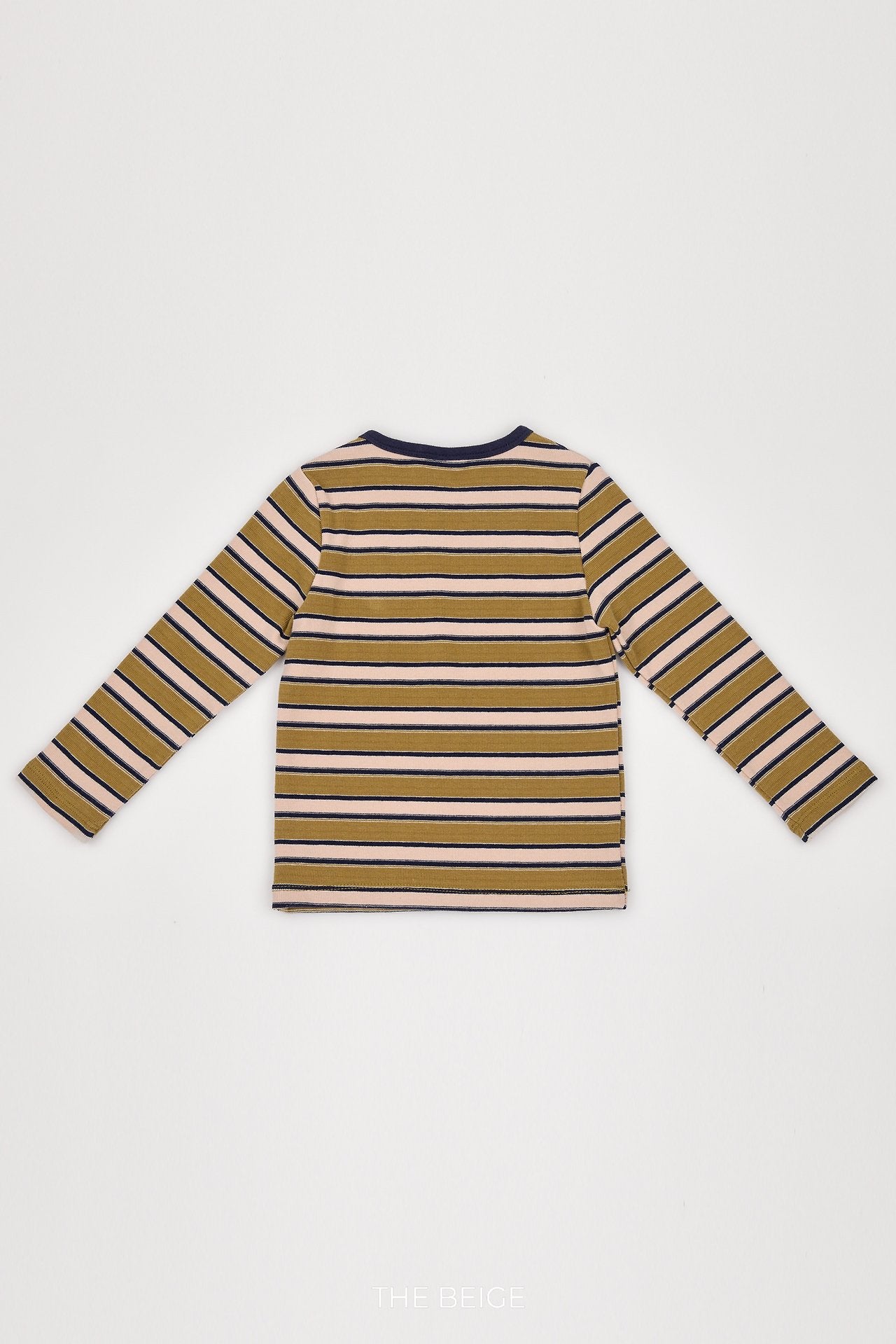 ［The beige］Multi Stripe Tee
