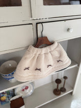 ［marron］Ribbon boa skirt