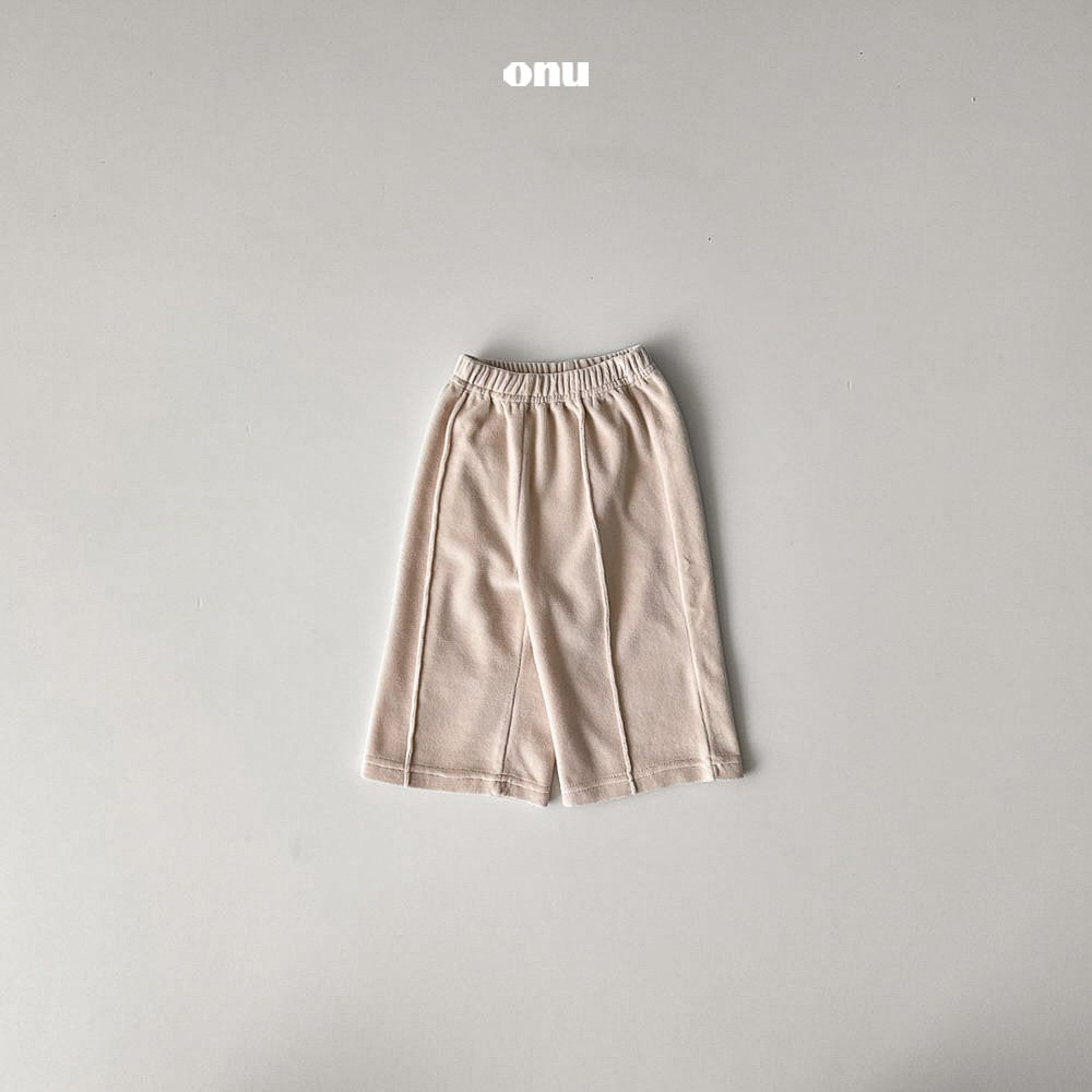 ［onu］Velvet tuck pants