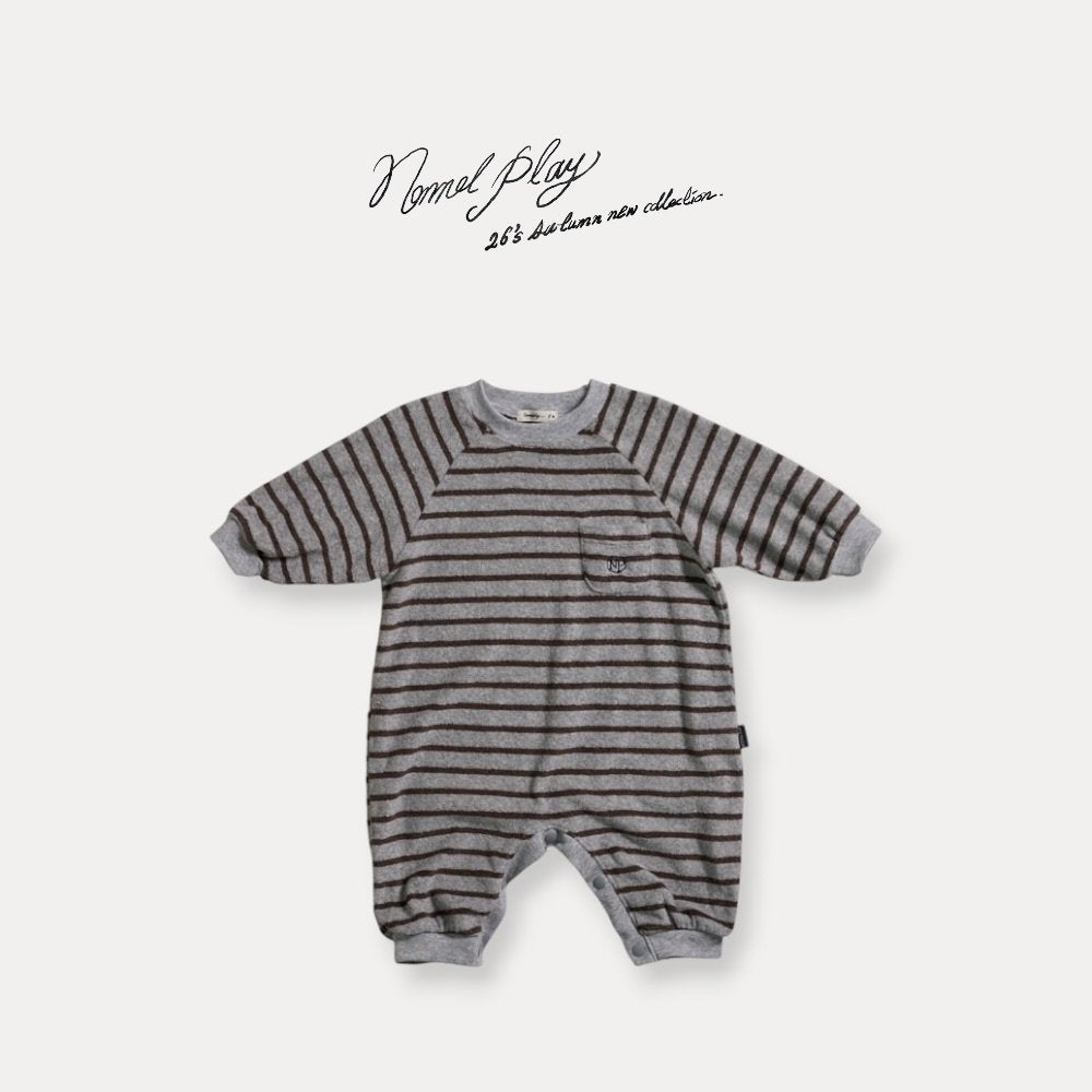 ［normalplay］Melody Stripe Bebe Suit
