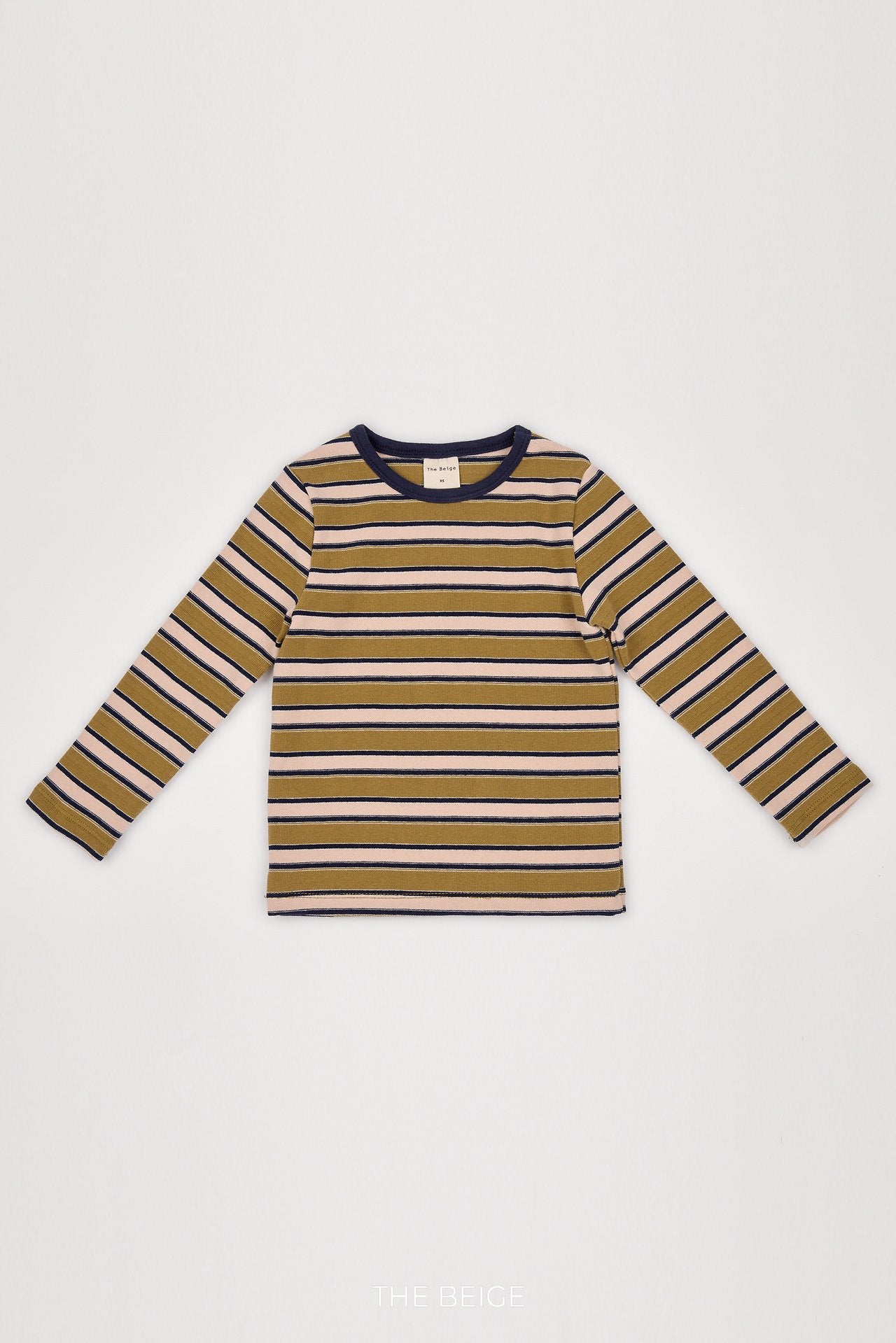 ［The beige］Multi Stripe Tee