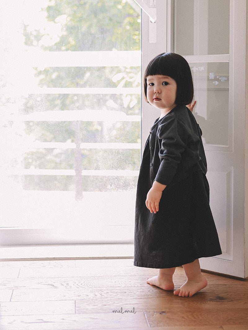 ［melmel］Summer linen one-piece