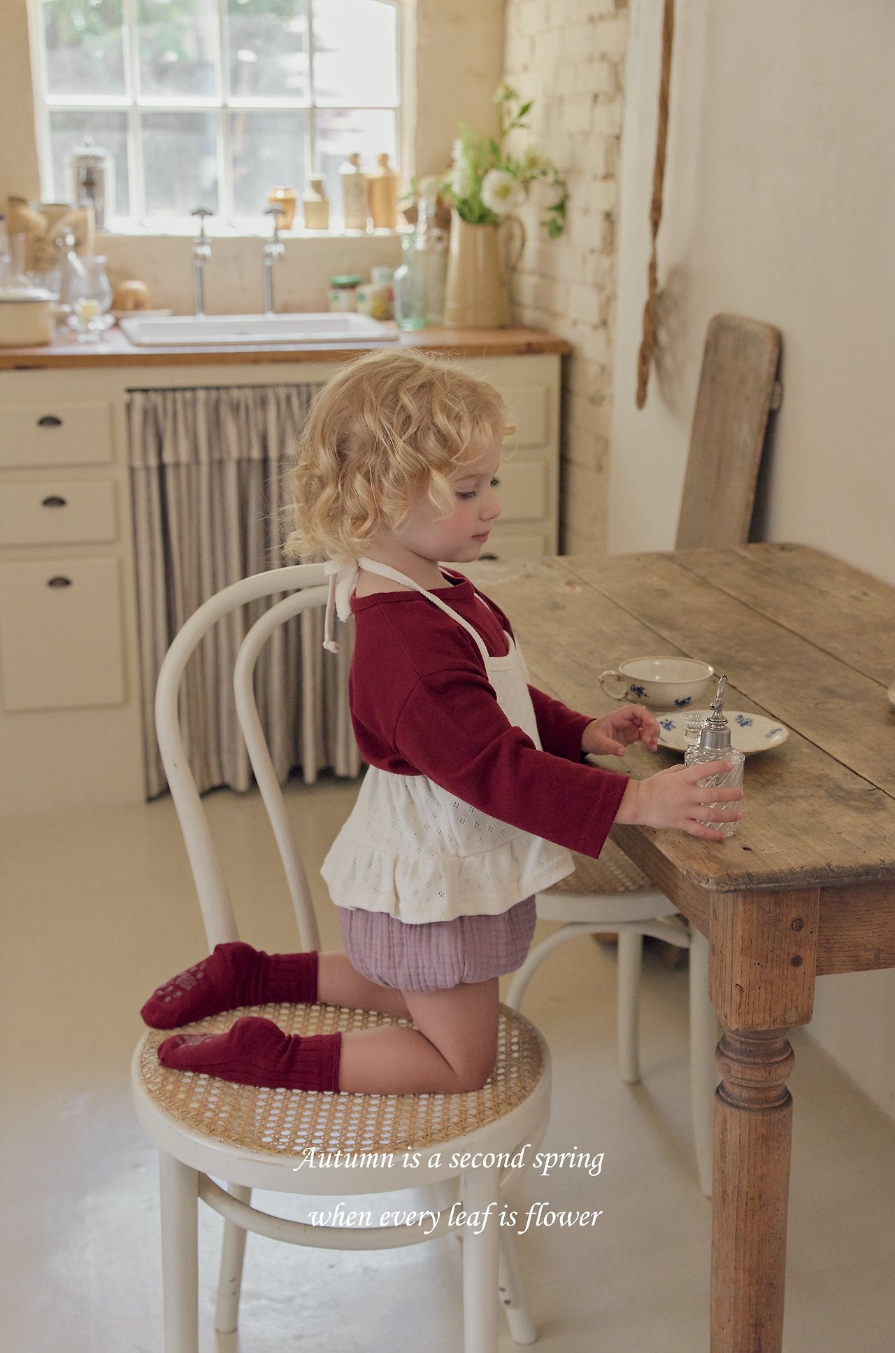 ［mkids］Eyelet halter bustier