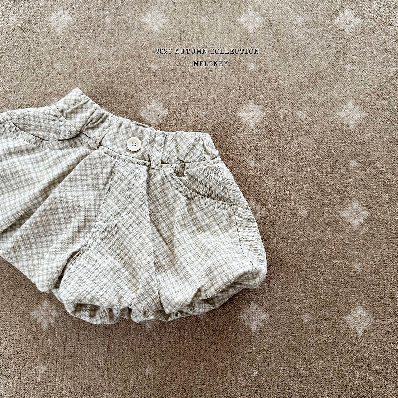 ［Melikey］Check pumpkin pants
