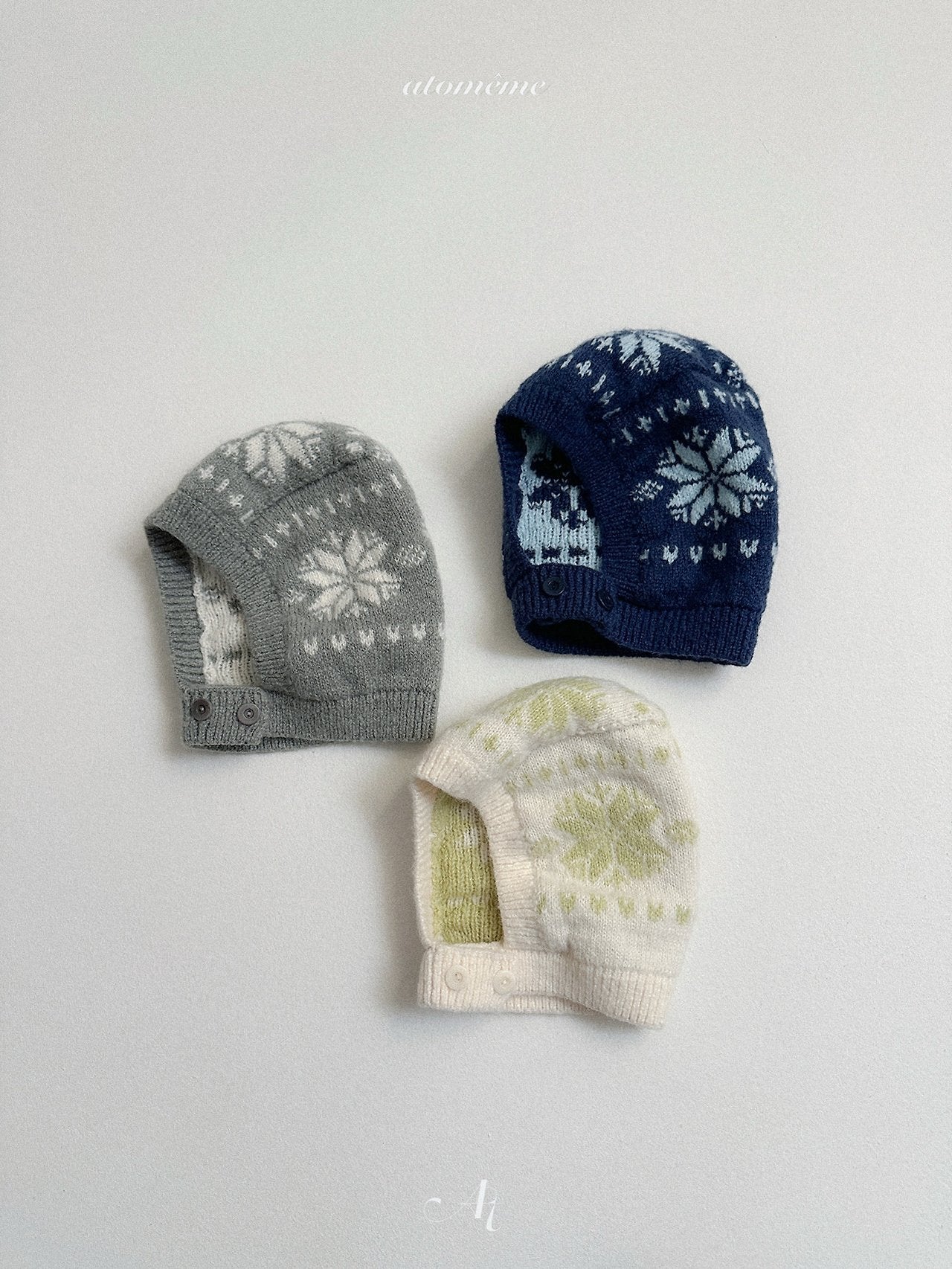 [atomeme] Marron Snowflake Hat