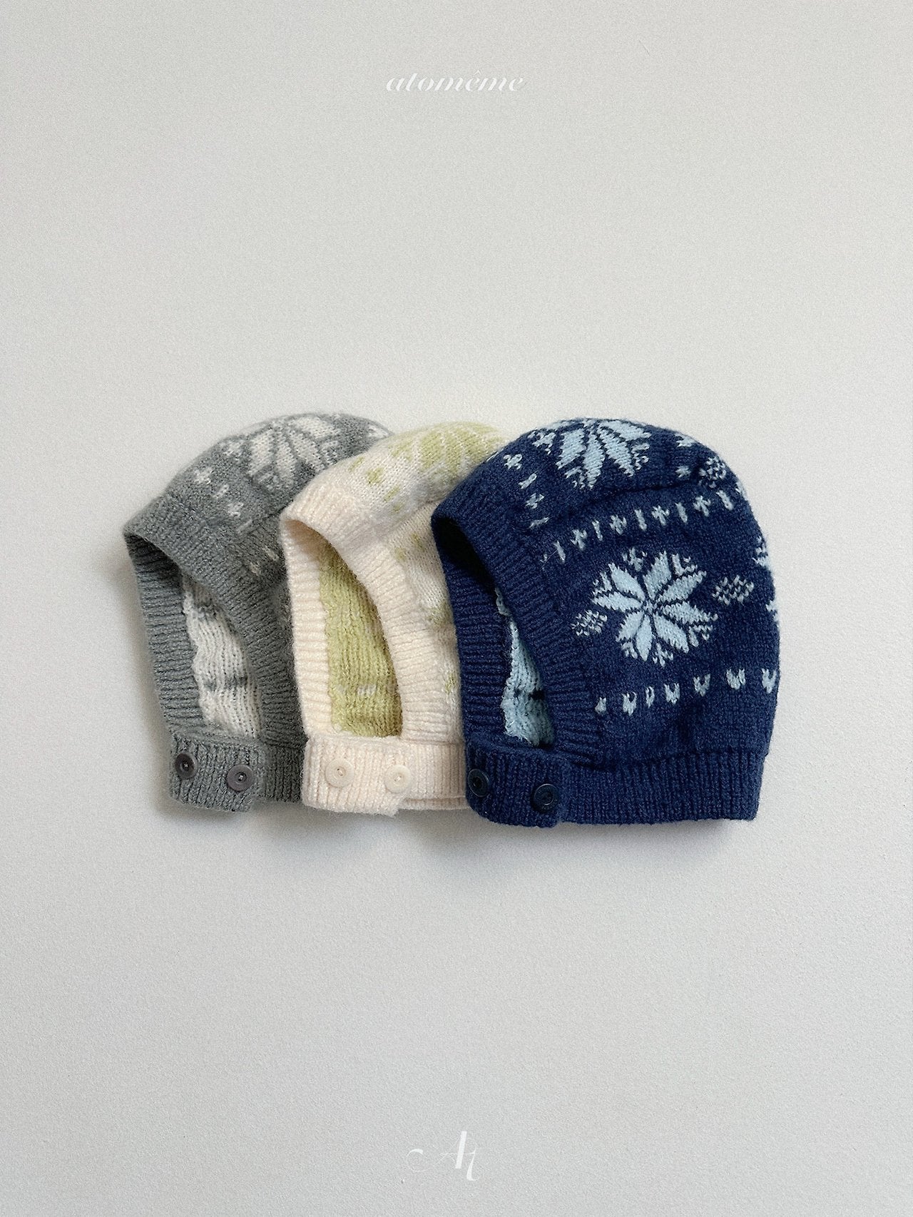 [atomeme] Marron Snowflake Hat
