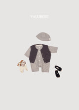 ［valubebe］Mini check rompers