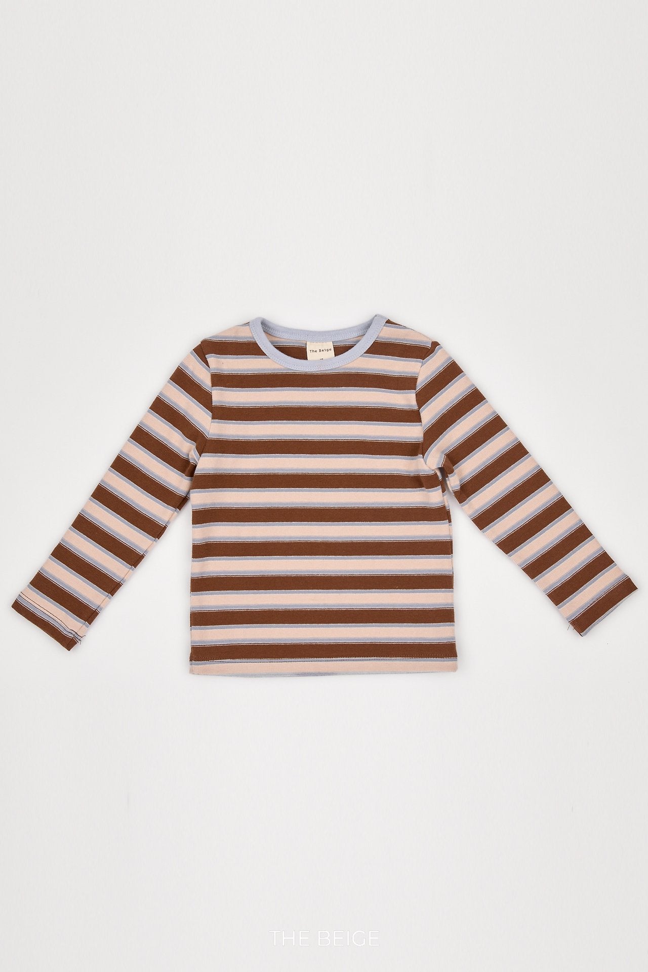 ［The beige］Multi Stripe Tee
