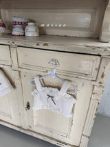 ［marron］Ribbon boa bustier