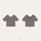 ［melmel］Scoop tee (flower)