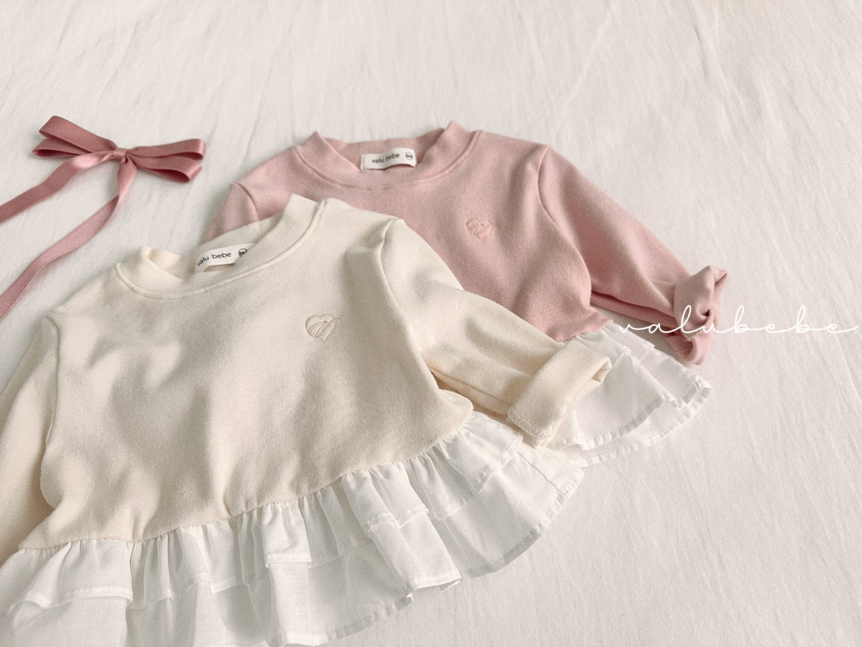 ［valubebe］Shirring cancan tee (baby)