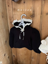 ［marron］Lace ribbon hood tops