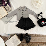 ［Melikey］Leather frill short pants