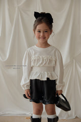 ［Melikey］Leather frill short pants