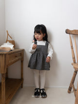 ［mimi market］Rona check suspender one-piece