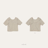 ［melmel］Scoop tee (flower)