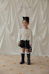 ［Melikey］Leather frill short pants