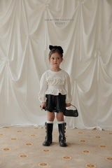 ［Melikey］Leather frill short pants