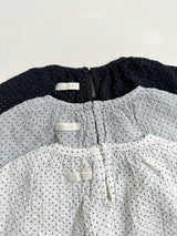［minirobe］Dot crinkle blouse