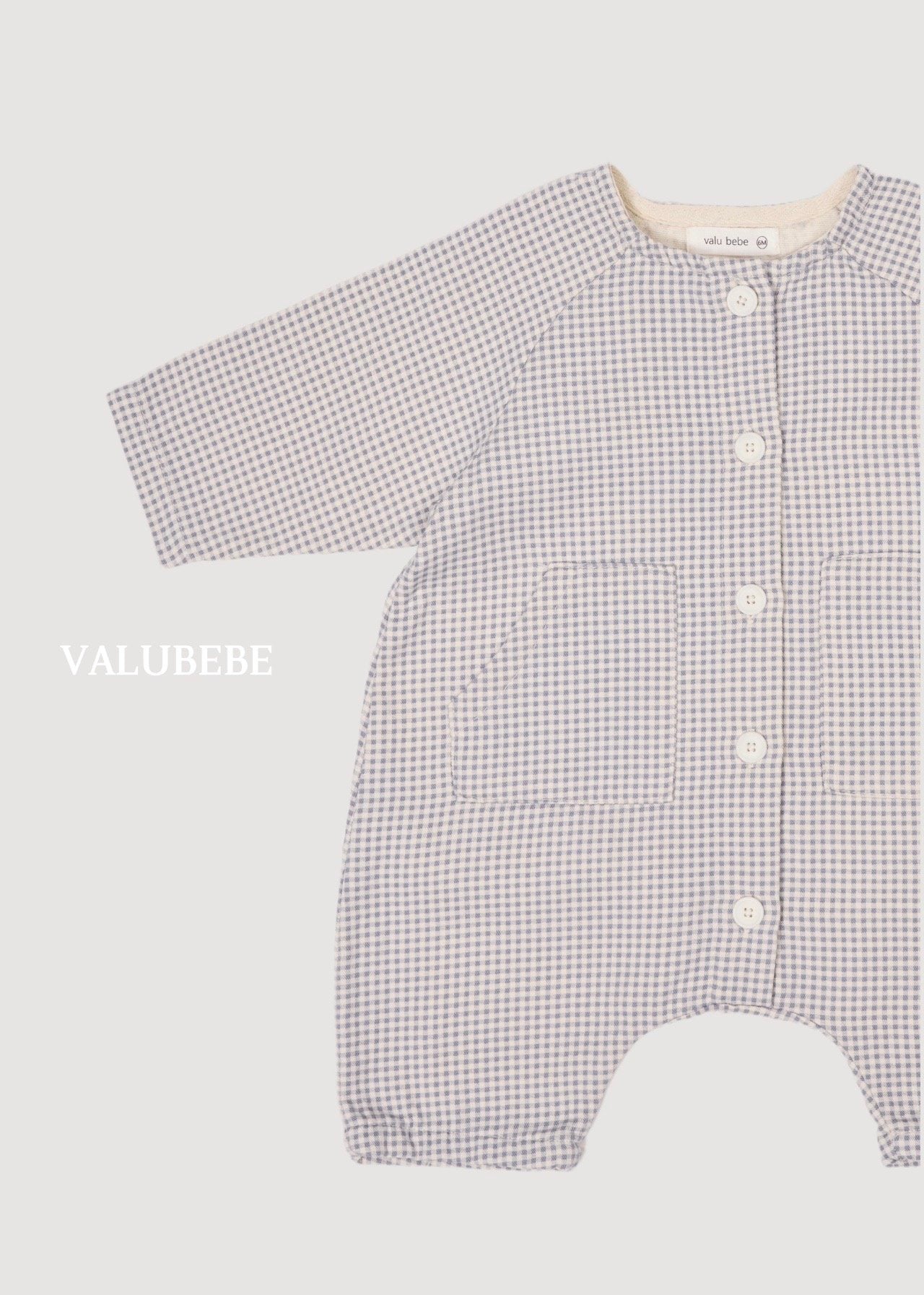 ［valubebe］Mini check rompers