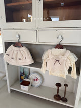 ［marron］Ribbon boa bustier