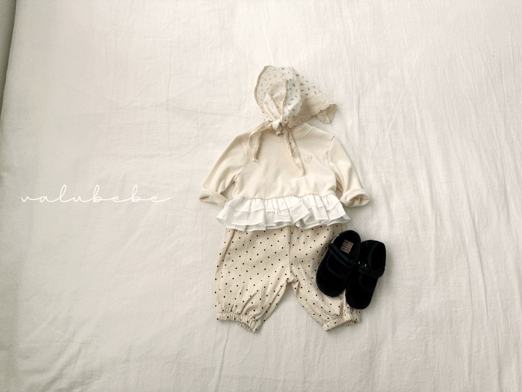 ［valubebe］Shirring cancan tee (baby)