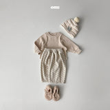 ［onu］Dot corduroy ankle pants