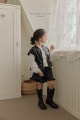 ［Melikey］Leather frill short pants
