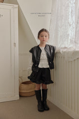 ［Melikey］Leather frill short pants