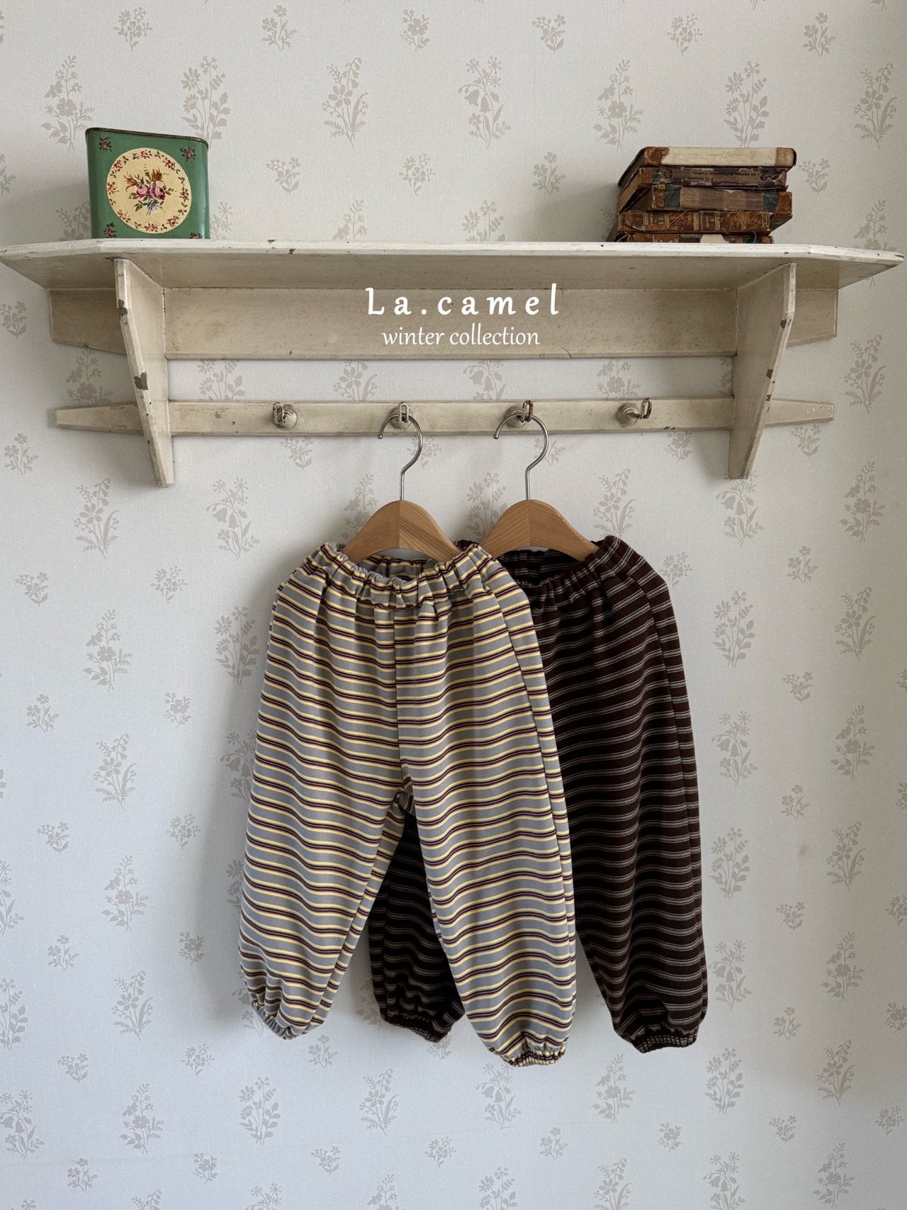 ［La.camel］Stripe warm pants