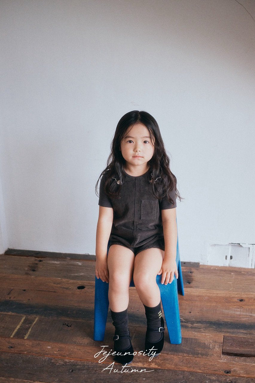 ［jejeunosity］Corduroy berry short overall (normal)