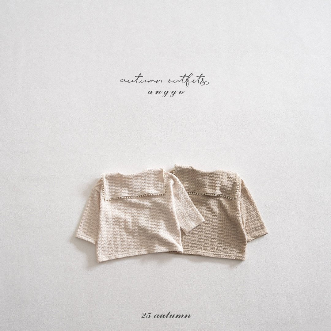 ［anggo］Yogurt collar t-shirt