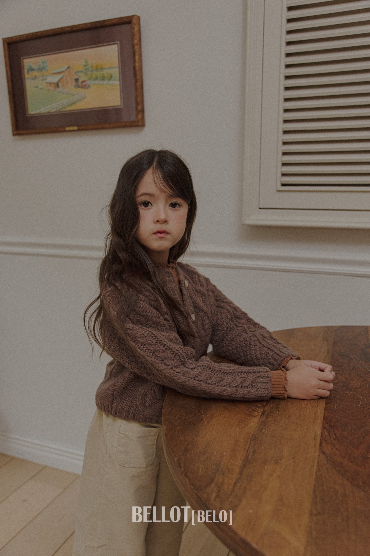 ［BELLOT］Alpha wool cardigan (kids)