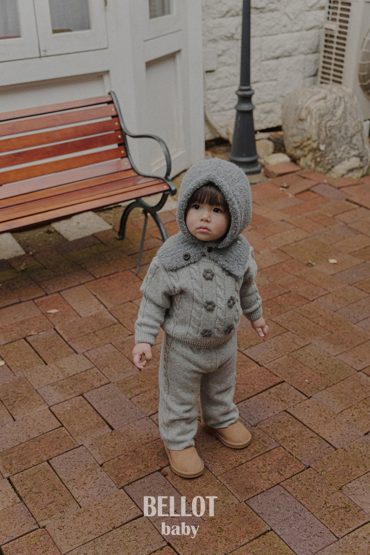 ［BELLOT］Berry cashmere knit pants (baby)