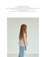 ［ROSETTE］Arbel frill sleeveless tops