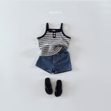 ［Bonito］Stripe sleeveless tee
