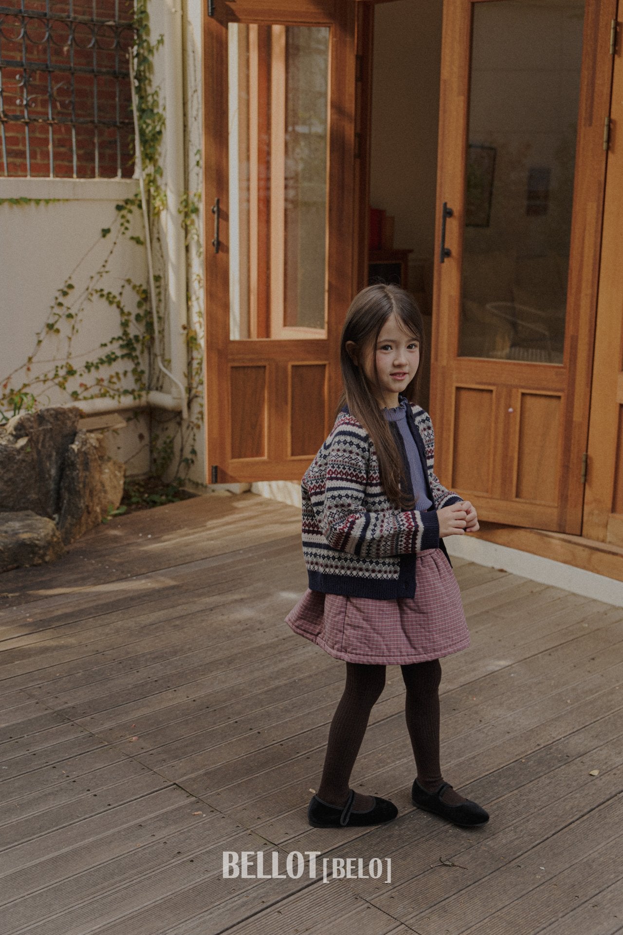 ［BELLOT］Nordic cashmere cardigan (kids)