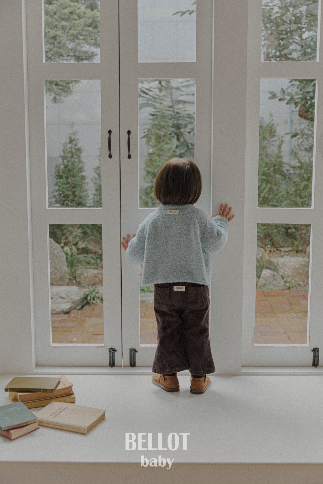 ［BELLOT］Curly alpaca cardigan (baby)