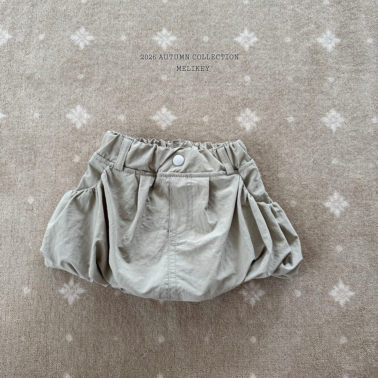 ［Melikey］Shirring pumpkin skirt