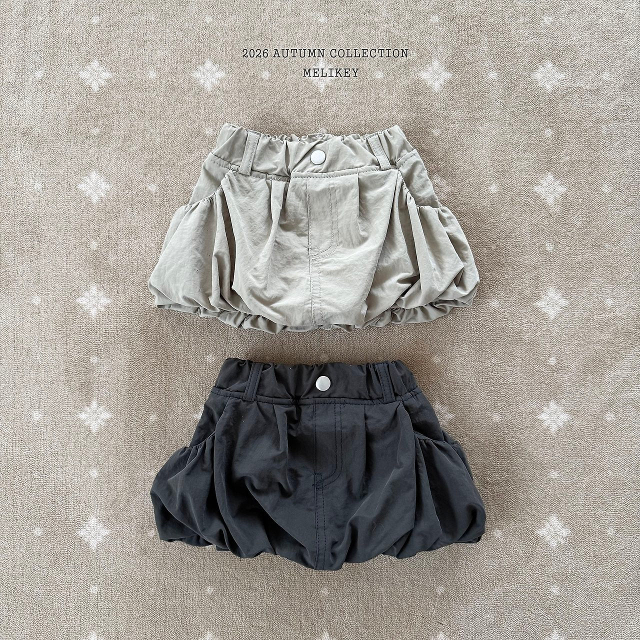 ［Melikey］Shirring pumpkin skirt