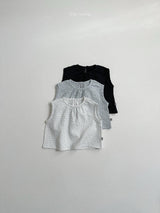 ［minirobe］Dot crinkle blouse