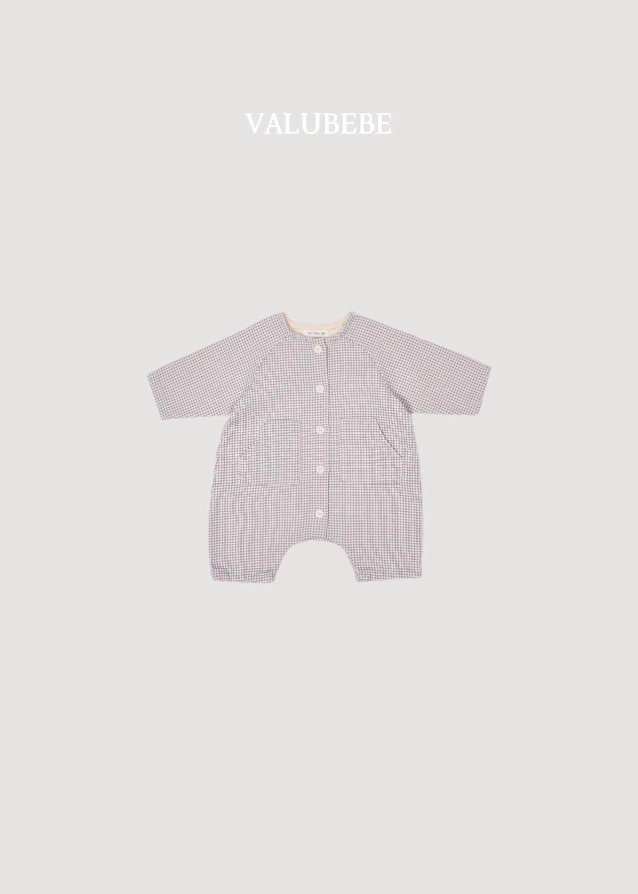 ［valubebe］Mini check rompers