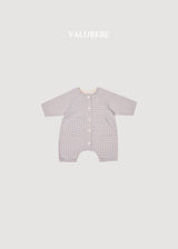［valubebe］Mini check rompers
