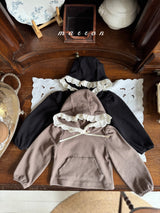 ［marron］Lace ribbon hood tops